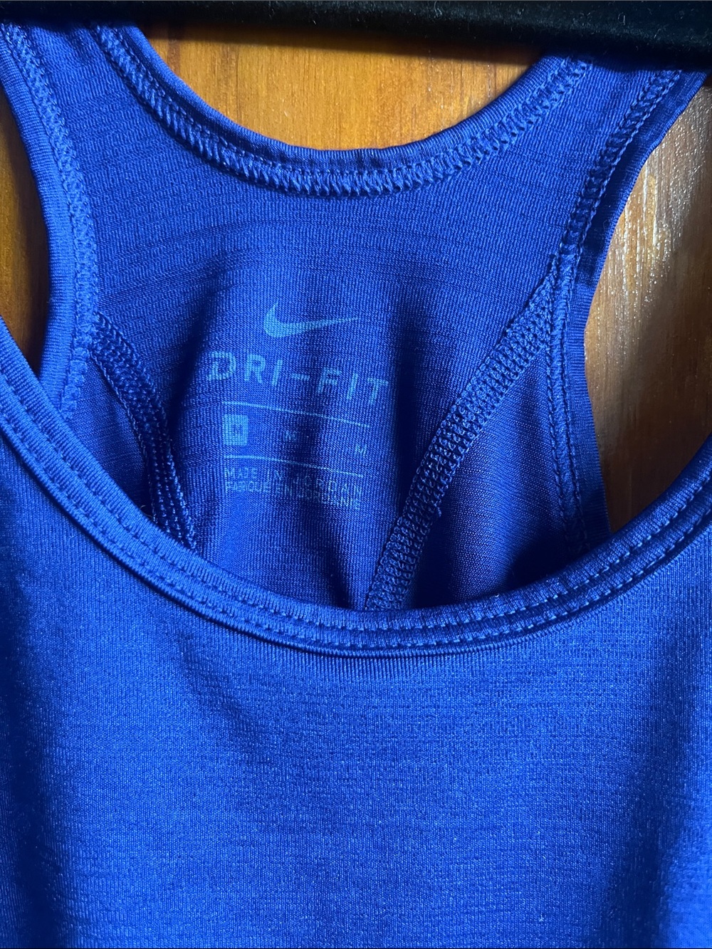 Nike Royal Blue Performance Racerback Tank - Picture 2 of 3